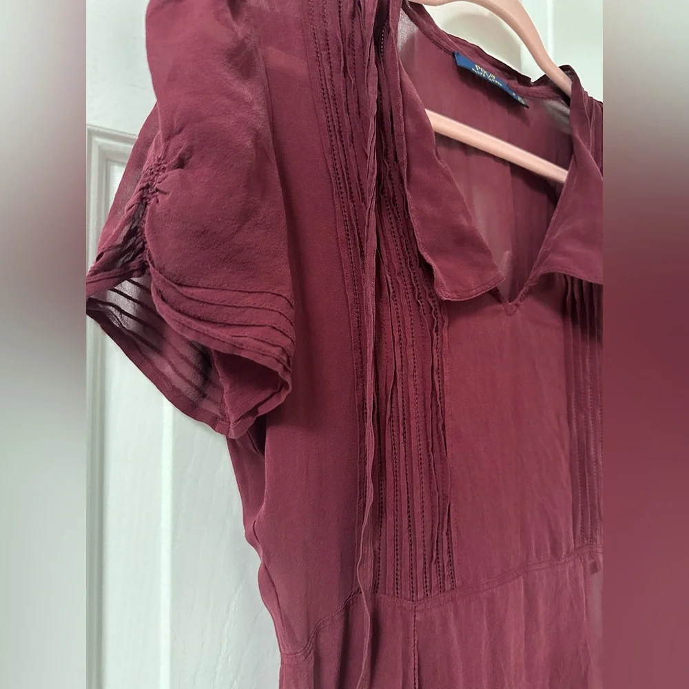 Polo Ralph Lauren Georgette Short-Sleeve Dress - Picture 2 of 4